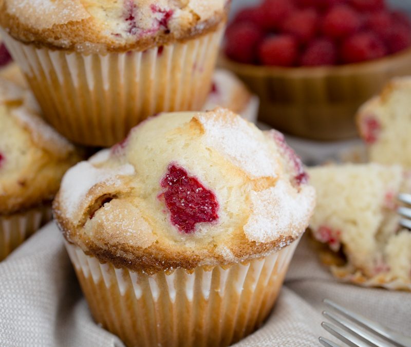 Jumbo Raspberry Muffins