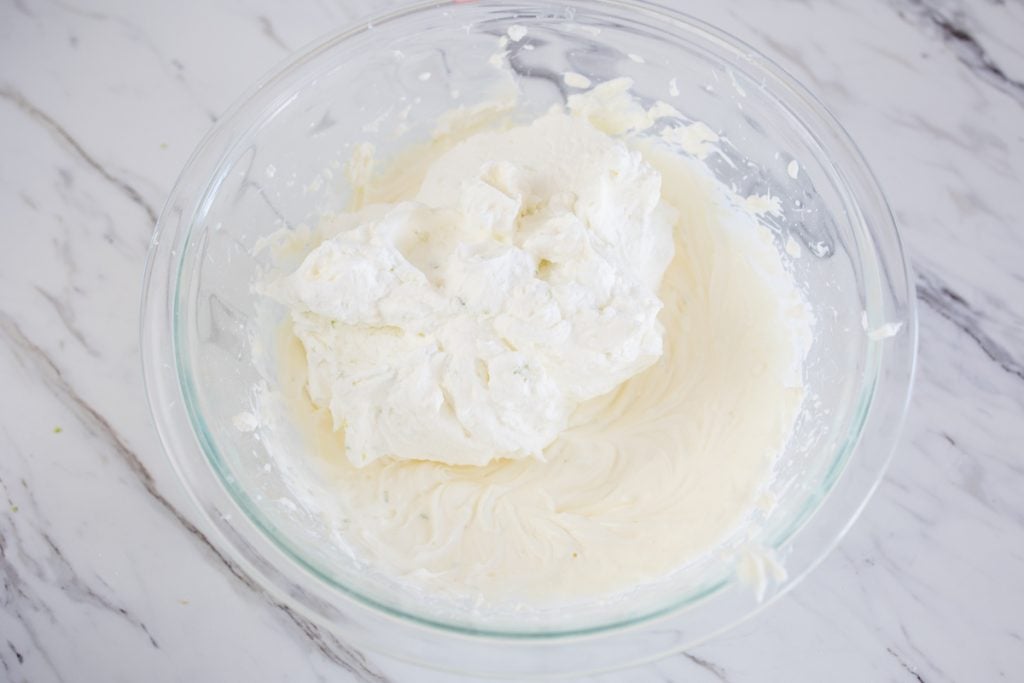 Whipping Cream and Cream Cheese Mixture