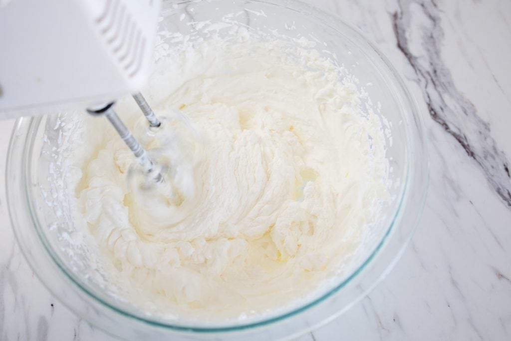 Whipping Whip Cream with hand mixture