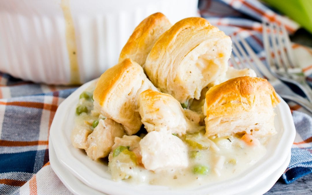 Delicious Instant Pot Chicken Pot Pie with Biscuits