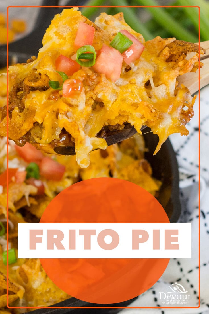 Pie Let's make Frito Pie and Tex-Mex Favorite One-Pan Meal that is sure to be a Family Favorite. Made with Ground Hamburger, Beans, Corn, and more to WOW your tastebuds. Family Favorite Recipe and Picky Eater Friendly. #devourdinner #devourpower #fritopie #fritochips #onepanmeal #BBQFritopie #piecasserole #dutchoven #lodgecastiron #dinnerrecipe #familyrecipe #easyrecipe #easydinner #BBQ #BBQrecipe #mywilliamsonoma #imsomartha #tastemademedoit #foodandwine #americastestkitchen #campingmeals