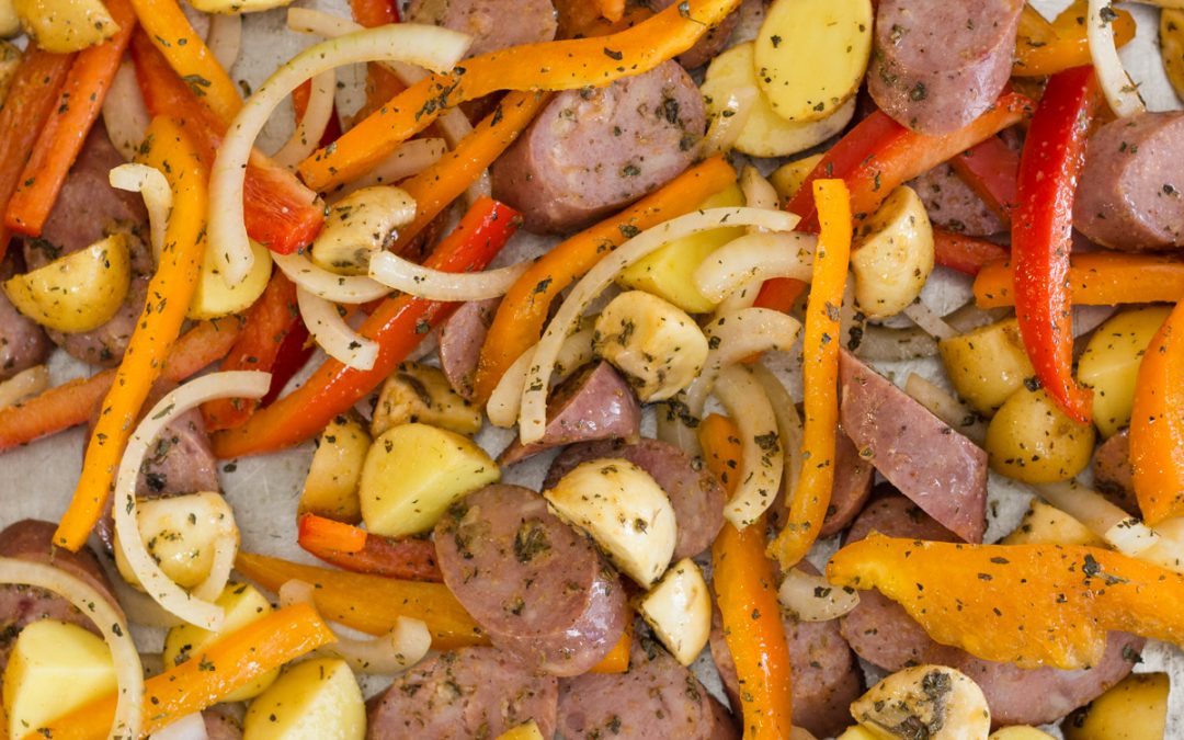 Sausage and Peppers a Tin Foil Meal