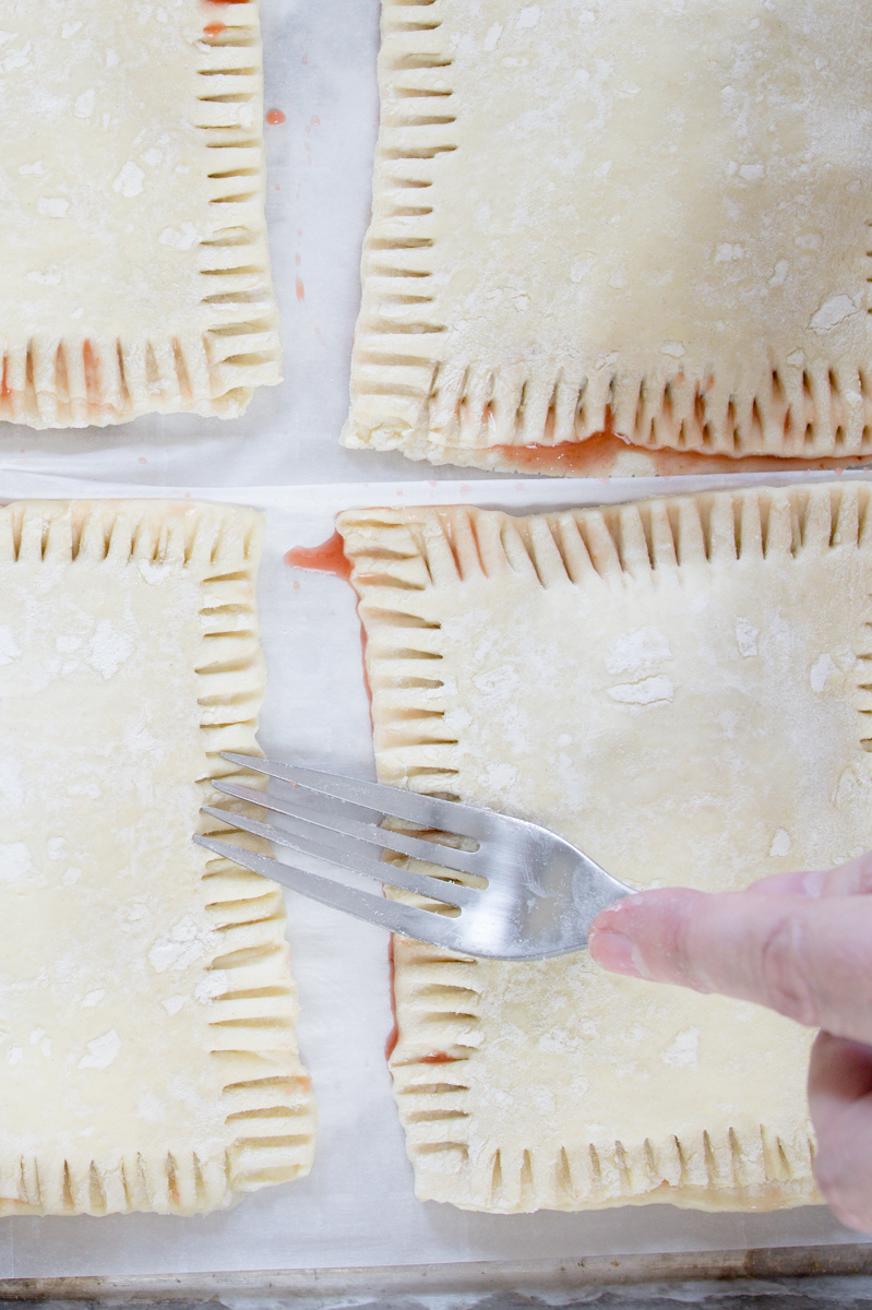 Press edges of hand pies with fork