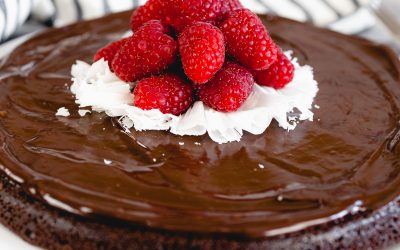 Rich Flourless Chocolate Cake #summerdessertweek