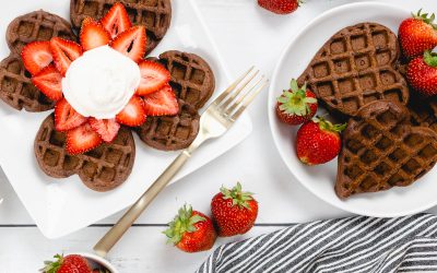 Chocolate Waffles for Breakfast?  Yes Please!