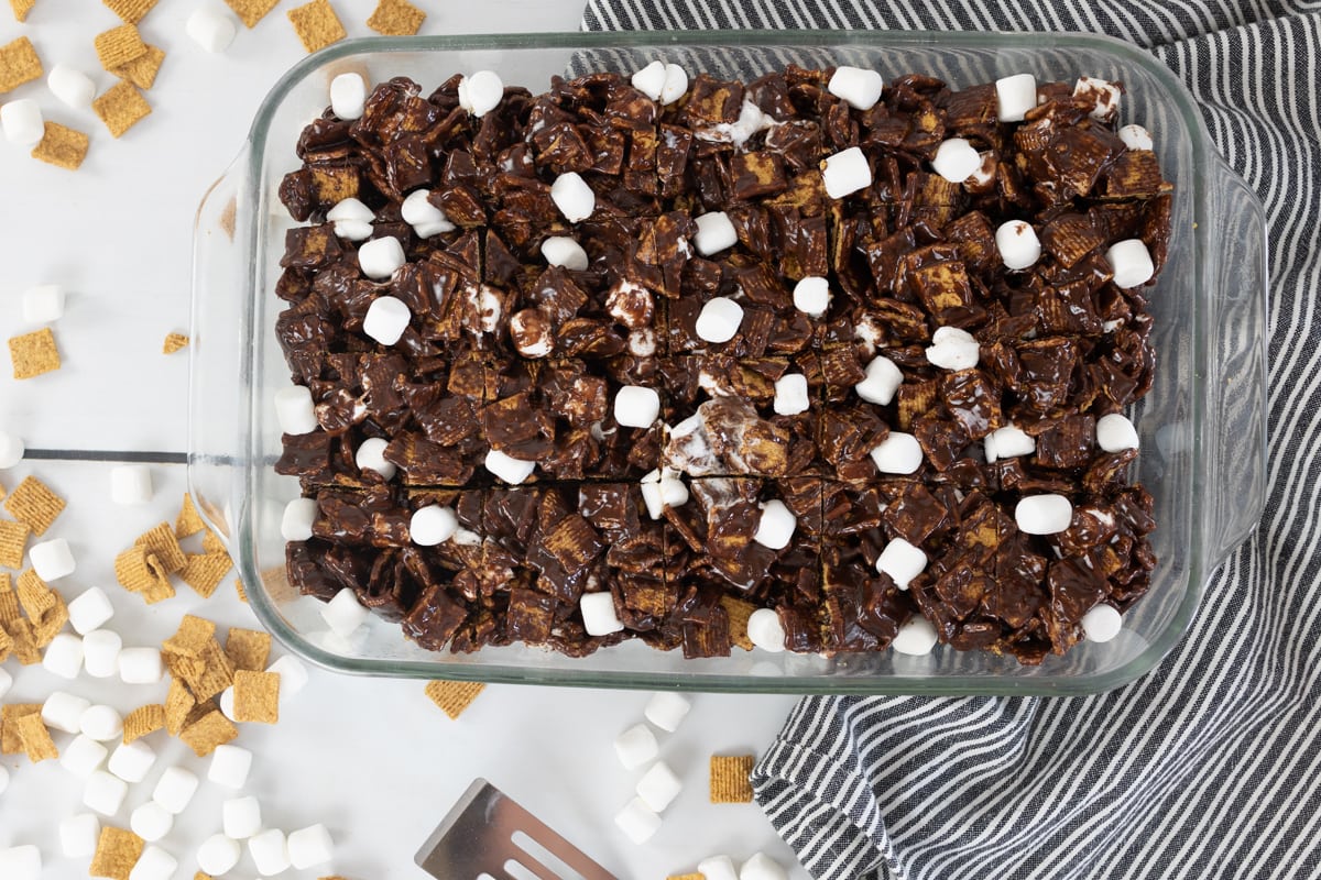 Indoor Smores in a pan