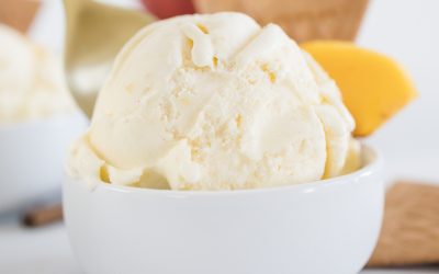 Creamy Peach Ice Cream