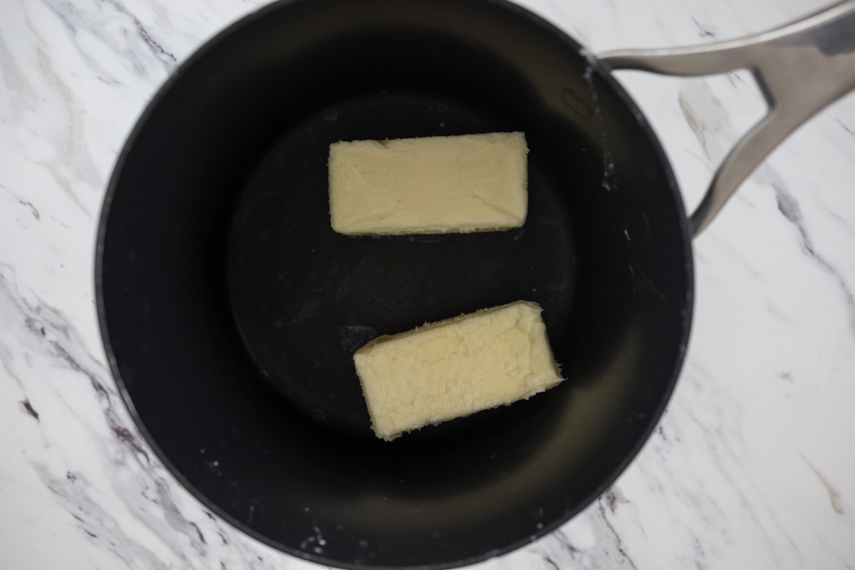Butter in sauce pan