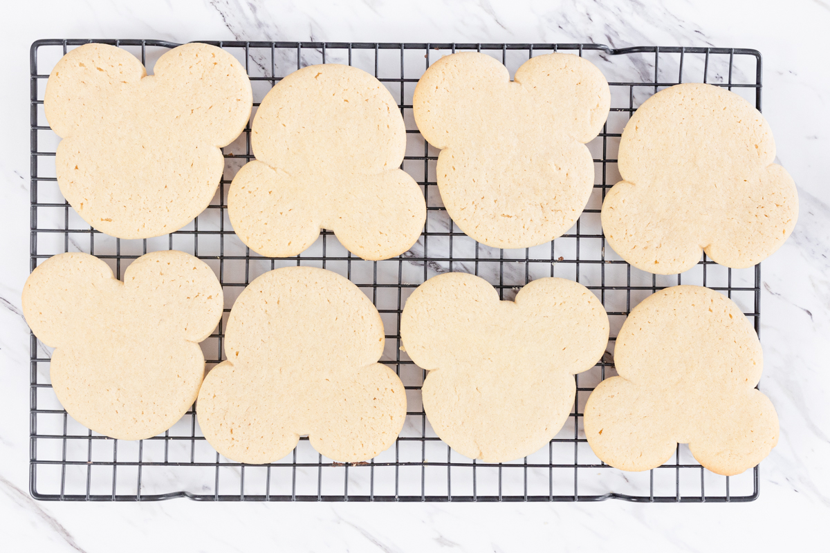 Baked Mickey Mouse Sugar Cookies