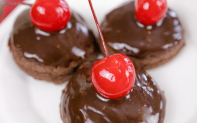 Maraschino Chocolate Cherry Cookies with Chocolate Ganache