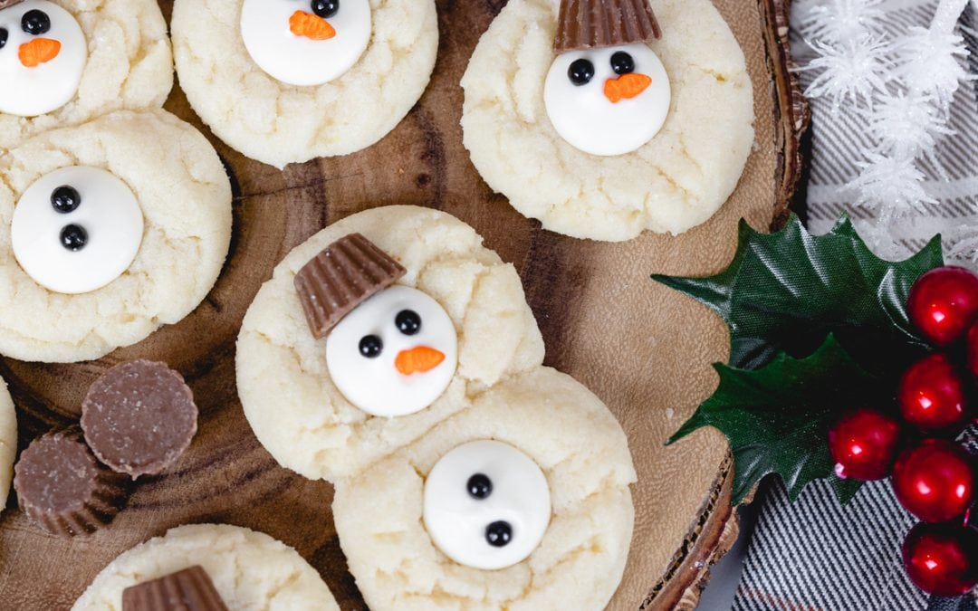 Snowman Cookies, a soft and chewy Treat