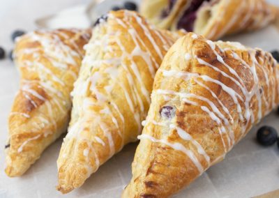 Light Fluffy Blueberry Puff Pastry Turnovers