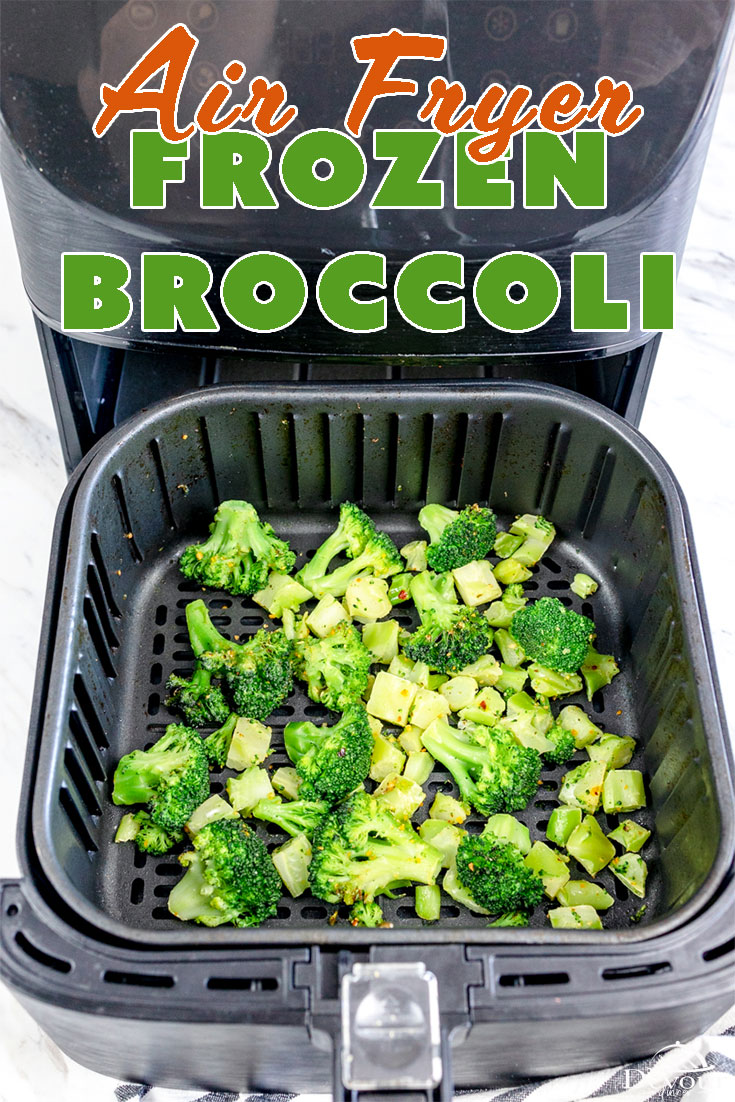 Frozen Air fry broccoli with olive oil, salt, pepper, and seasonings takes minutes for an easy side dish recipe full of vitamins. Garnish with parmesan cheese, chili powder, lemon, or cayenne. Delicious side dish recipe. #devourdinner #devourpower #easyrecipes #foodblogfeed  #foodstagram  #foodphotography  #buzzfeedfood  #feedfeed  #foodcoma  #foodgawker  #eatcaptureshare  #eatprettythings  #makeitdelicious #iammartha #airfryerfrozenbroccoli #airfryerbroccoli #airfrybroccoli