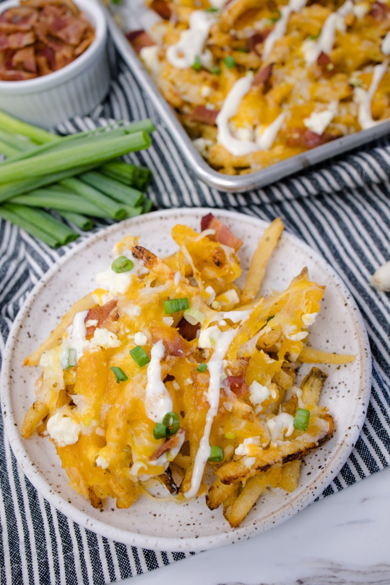 Loaded Bacon Cheese Fries (with Ranch) - Devour Dinner