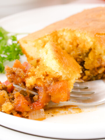 Sloppy Joes Cornbread Casserole