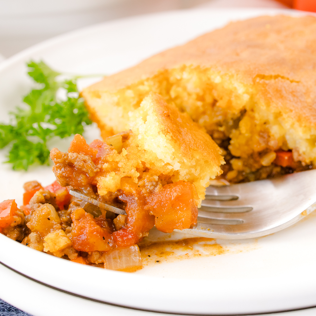 Sloppy Joes Cornbread Casserole