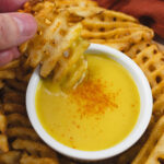 Tasty Honey Mustard Dipping Sauce with Waffle Fries