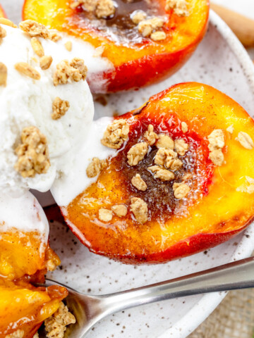 Air Fryer Peaches