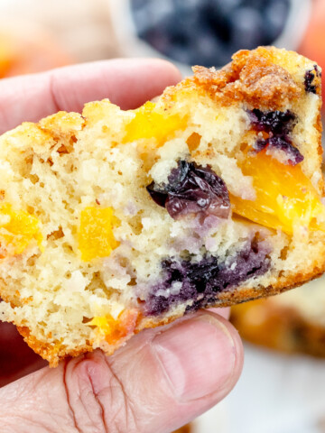 Blueberry Peach Muffins