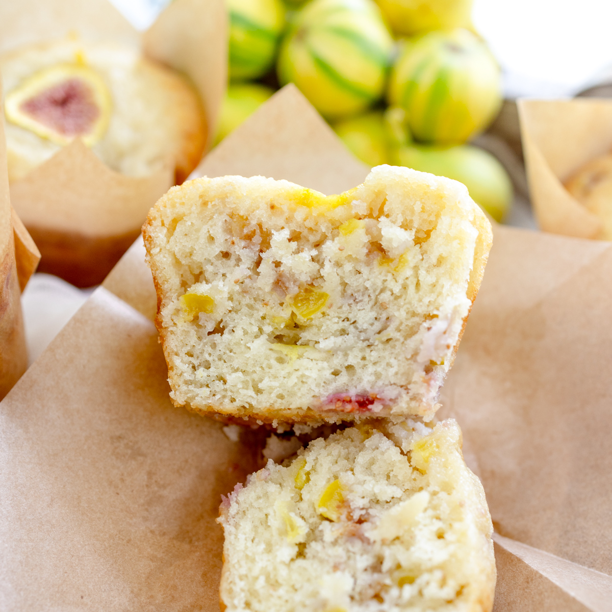 Square image of Fig Muffins.