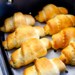 Square image of Air Fryer Crescent Rolls.