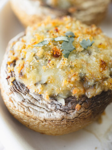 Air Fryer Stuffed Mushrooms