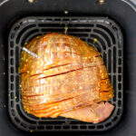 Air Fryer Ham glazed with honey mustard
